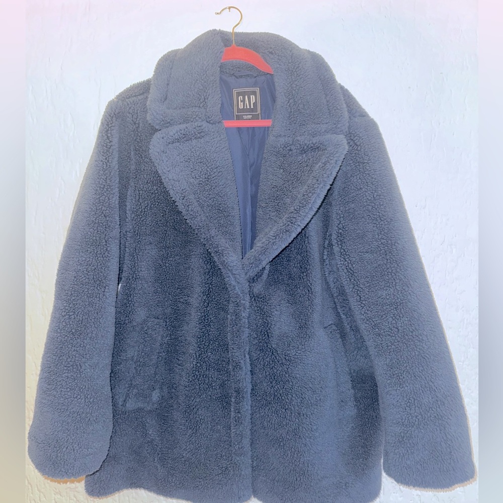 NEW Blue Teddy Coat